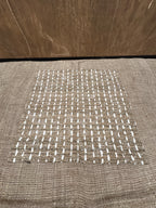 RH Restoration Hardware Nazaré Stitched Stripe Pillow Cover 20" × 20" Square | Burnt Caramel