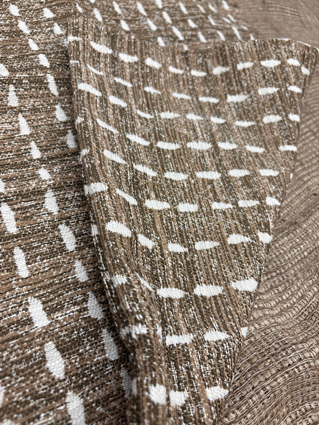 RH Restoration Hardware Nazaré Stitched Stripe Pillow Cover 20" × 20" Square | Burnt Caramel