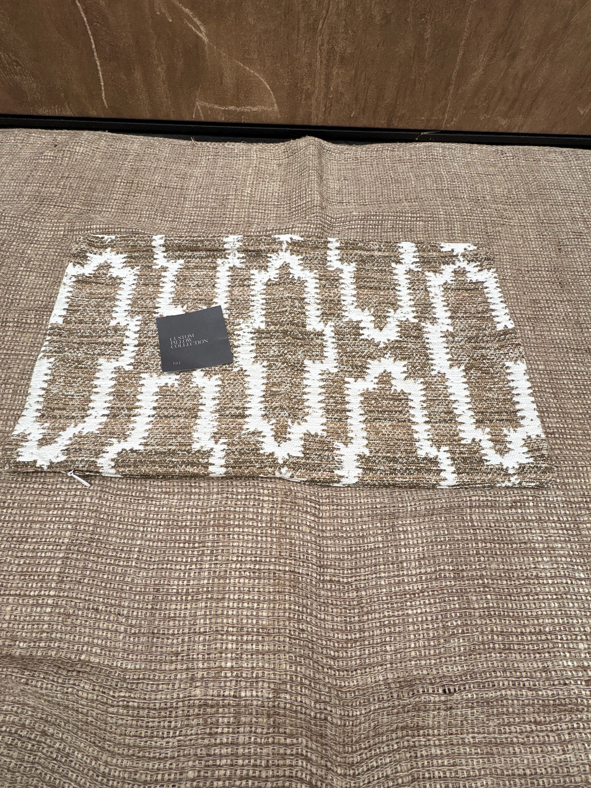 RH Restoration Hardware Nazaré Block Print Pillow Cover 13" × 21" Lumbar