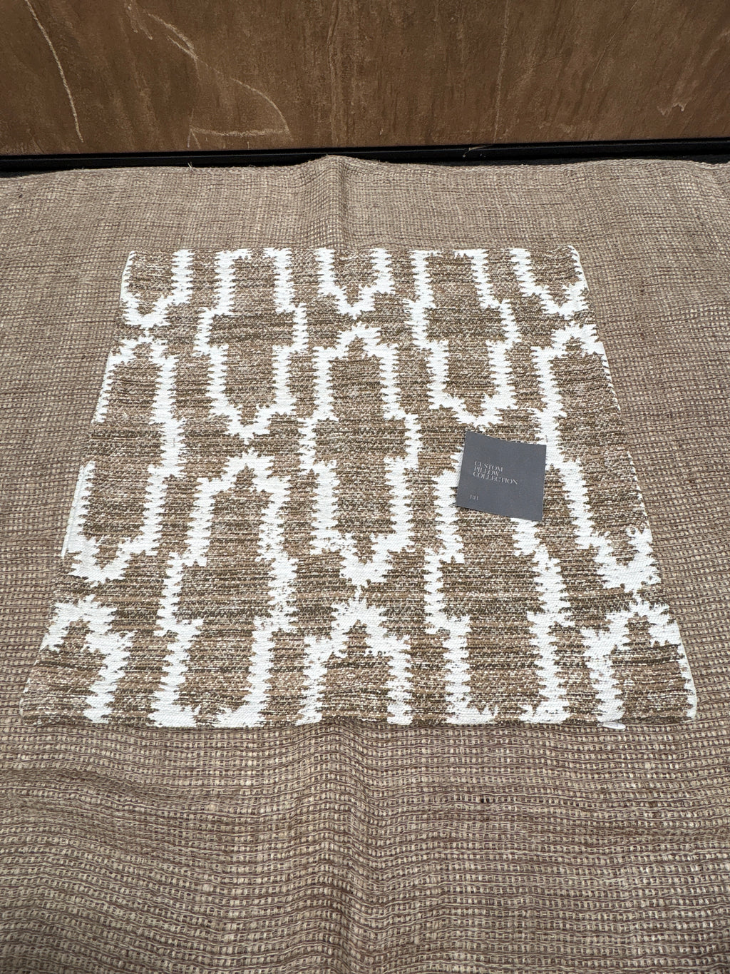 RH Restoration Hardware Nazaré Block Print Pillow Cover 20" × 20" Square