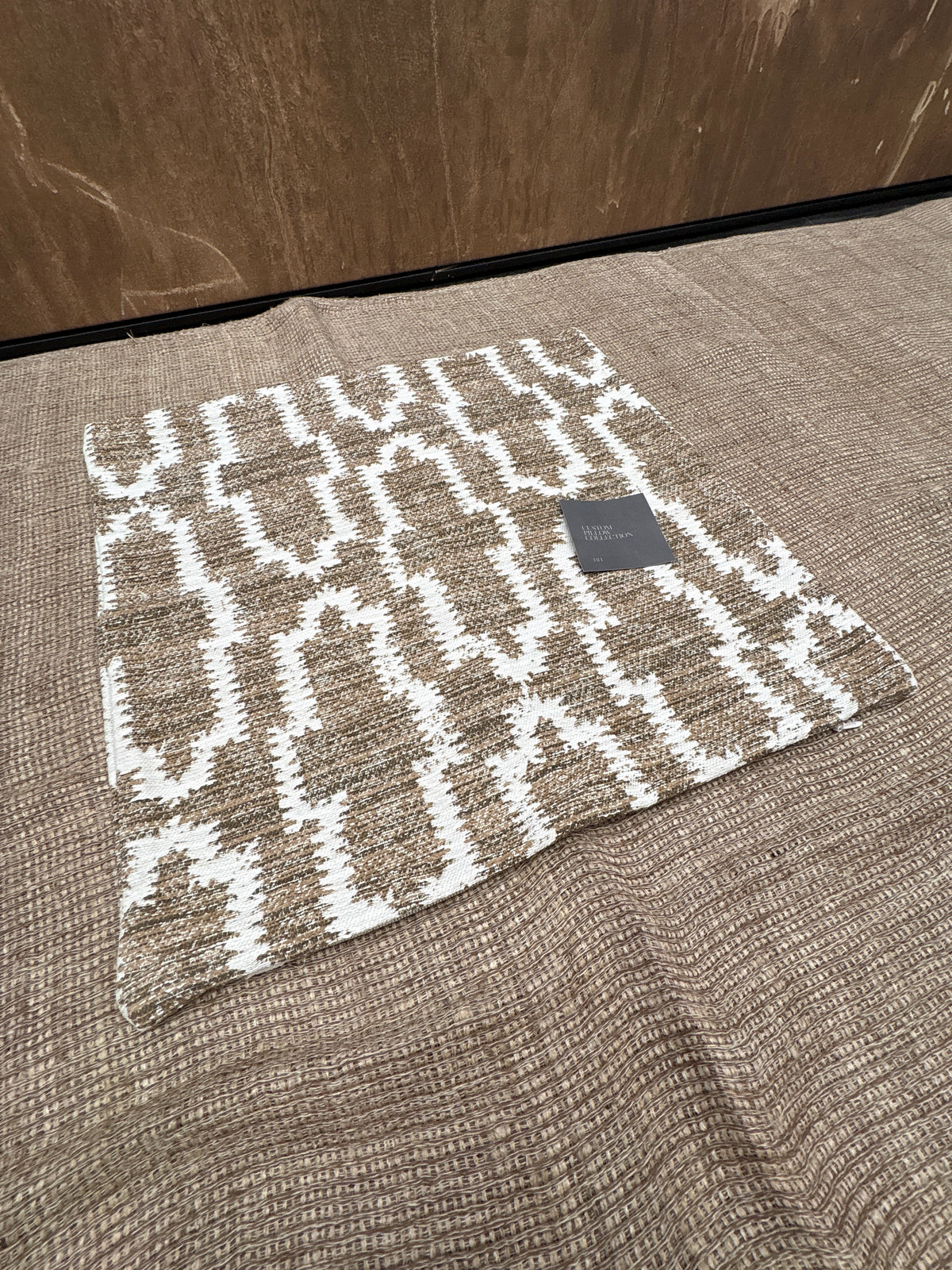RH Restoration Hardware Nazaré Block Print Pillow Cover 20" × 20" Square