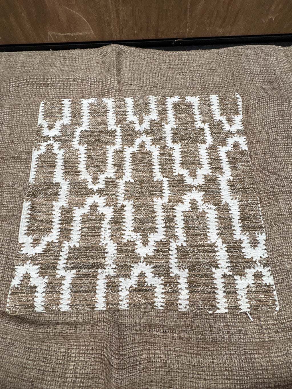 RH Restoration Hardware Nazaré Block Print Pillow Cover 20" × 20" Square