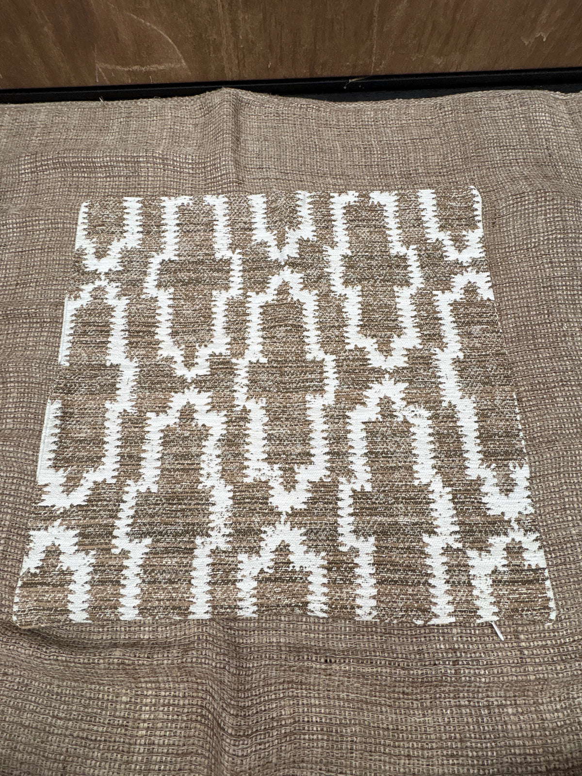 RH Restoration Hardware Nazaré Block Print Pillow Cover 20" × 20" Square