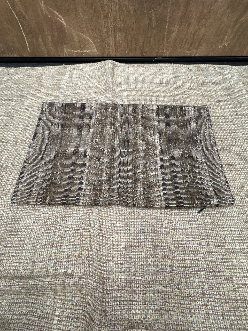 RH Restoration Hardware Ria Stripe Pillow Covers 
Set of 2 | 13" × 21" Lumbar | Burnt Caramel