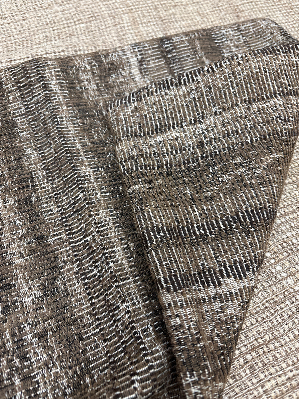 RH Restoration Hardware Ria Stripe Pillow Covers 
Set of 2 | 13" × 21" Lumbar | Burnt Caramel