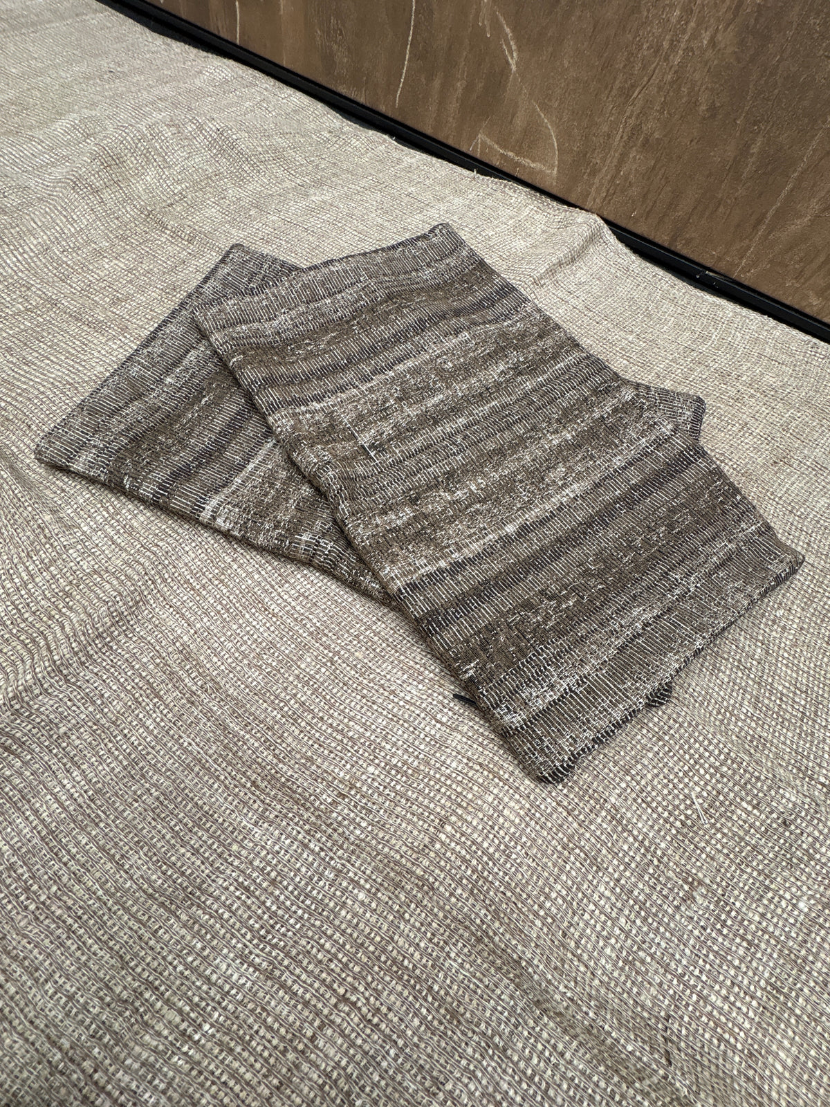 RH Restoration Hardware Ria Stripe Pillow Covers 
Set of 2 | 13" × 21" Lumbar | Burnt Caramel