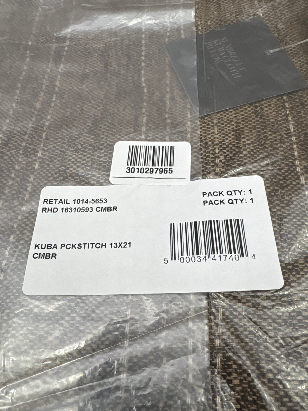 RH Restoration Hardware Kuba Cloth Pickstitch Pillow Cover - Lumbar