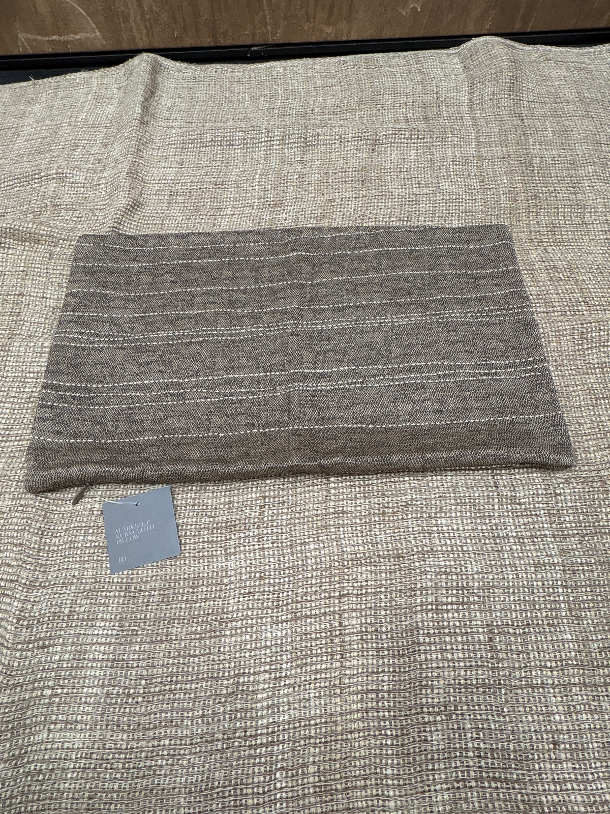 RH Restoration Hardware Kuba Cloth Pickstitch Pillow Cover - Lumbar