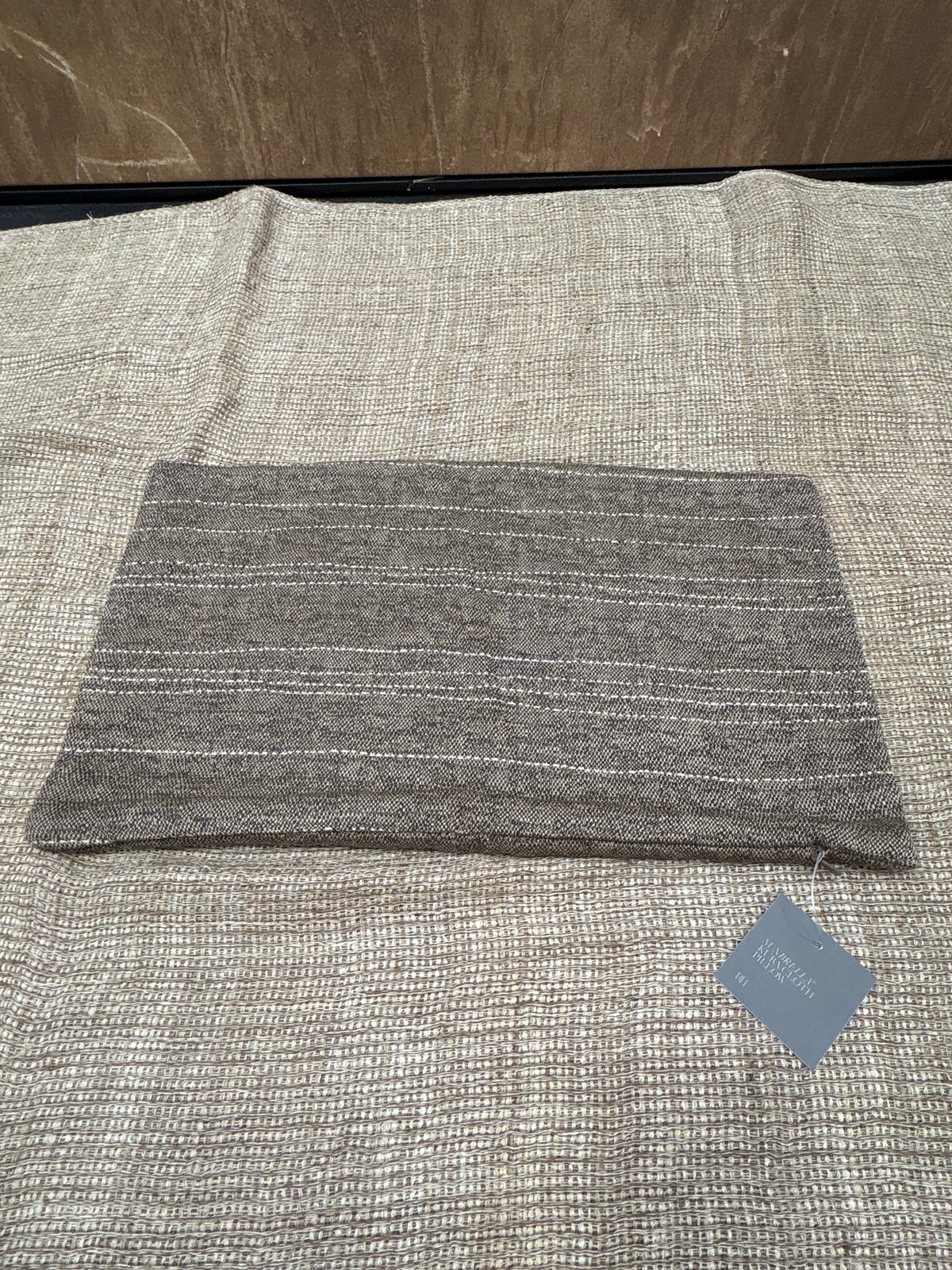 RH Restoration Hardware Kuba Cloth Pickstitch Pillow Cover - Lumbar