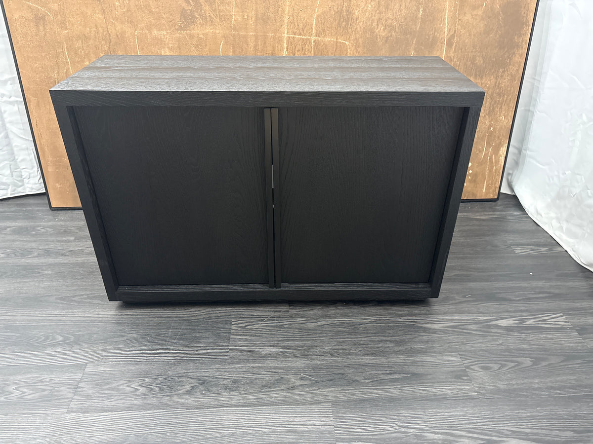 RH Restoration Hardware Bezier Sideboard – 48" 2-Door Black Oak / Bronze | American White Oak | Designed by the Van Thiels