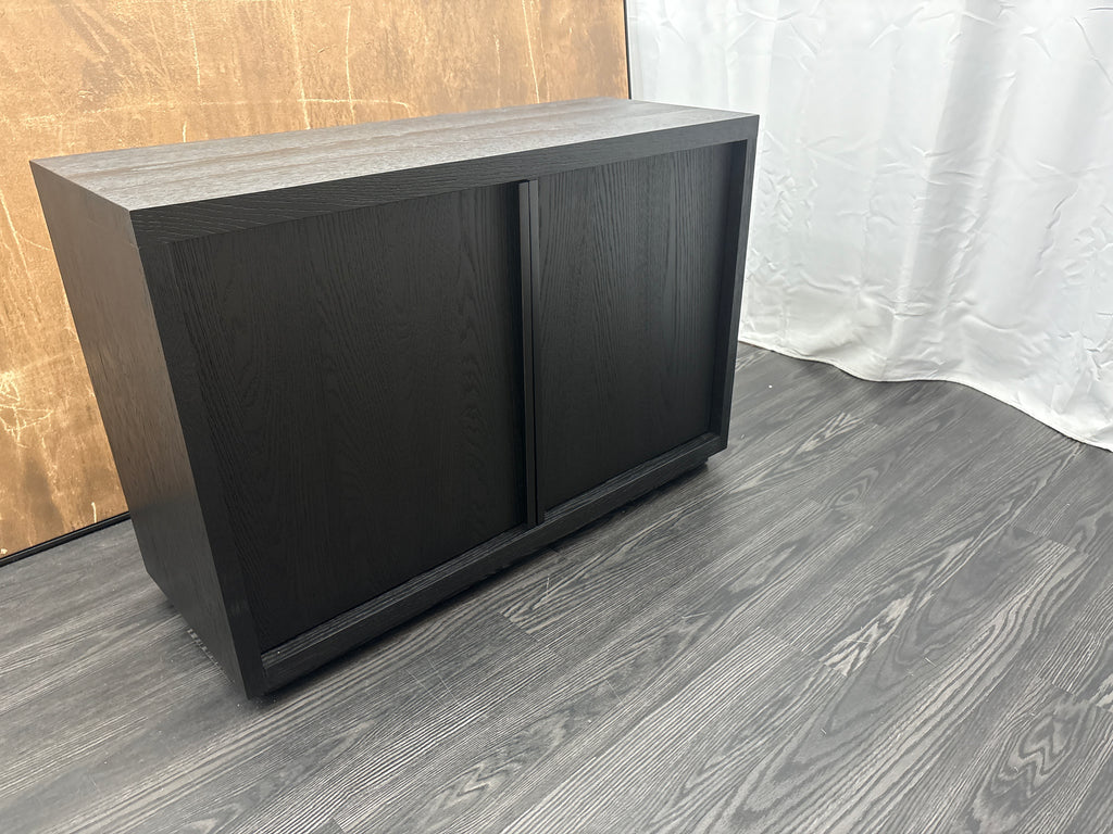 RH Restoration Hardware Bezier Sideboard – 48" 2-Door Black Oak / Bronze | American White Oak | Designed by the Van Thiels