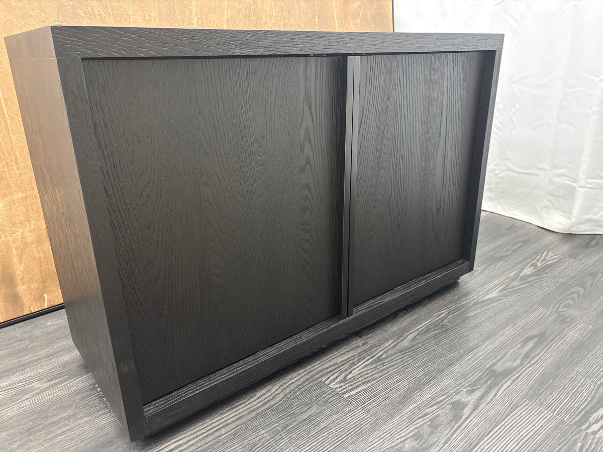 RH Restoration Hardware Bezier Sideboard – 48" 2-Door Black Oak / Bronze | American White Oak | Designed by the Van Thiels