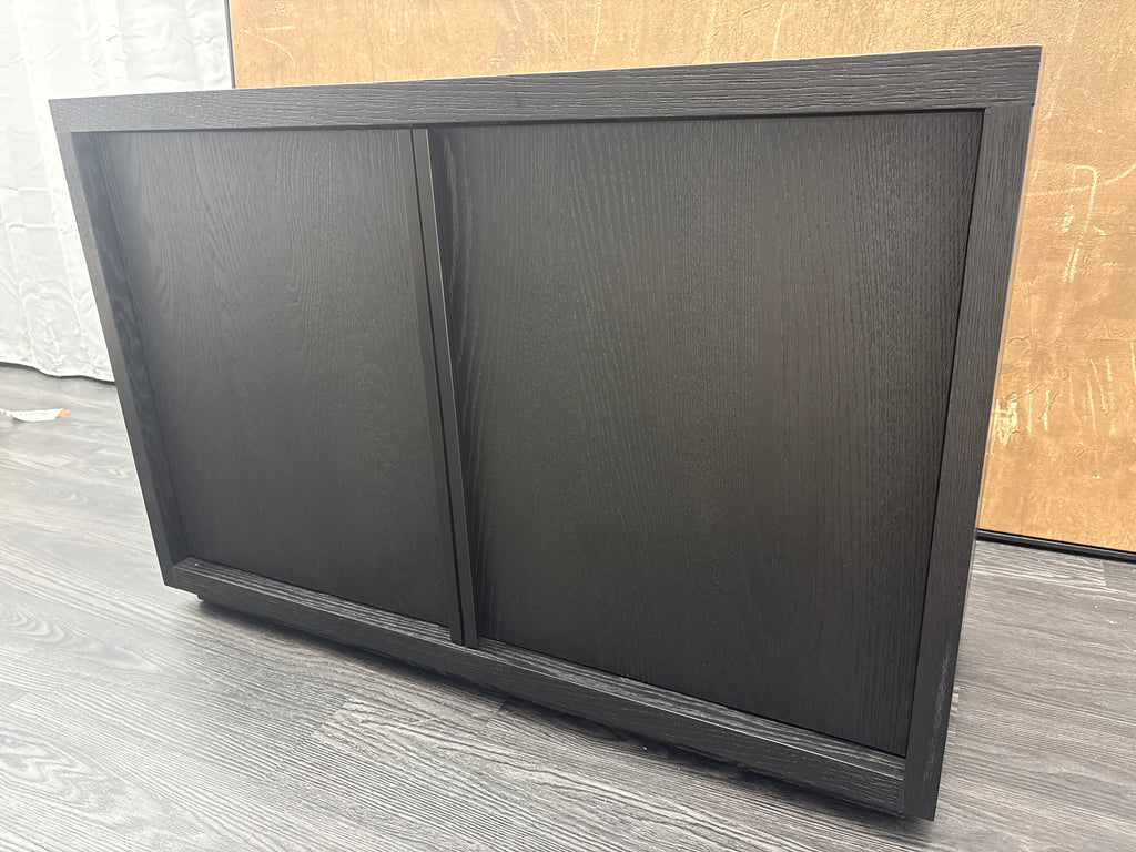RH Restoration Hardware Bezier Sideboard – 48" 2-Door Black Oak / Bronze | American White Oak | Designed by the Van Thiels
