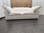 RH Cloud 7' Luxe Sofa — 2-Cushion | Perennials Performance Textured Linen Weave | White8850