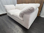 RH Cloud 7' Luxe Sofa — 2-Cushion | Perennials Performance Textured Linen Weave | White8850