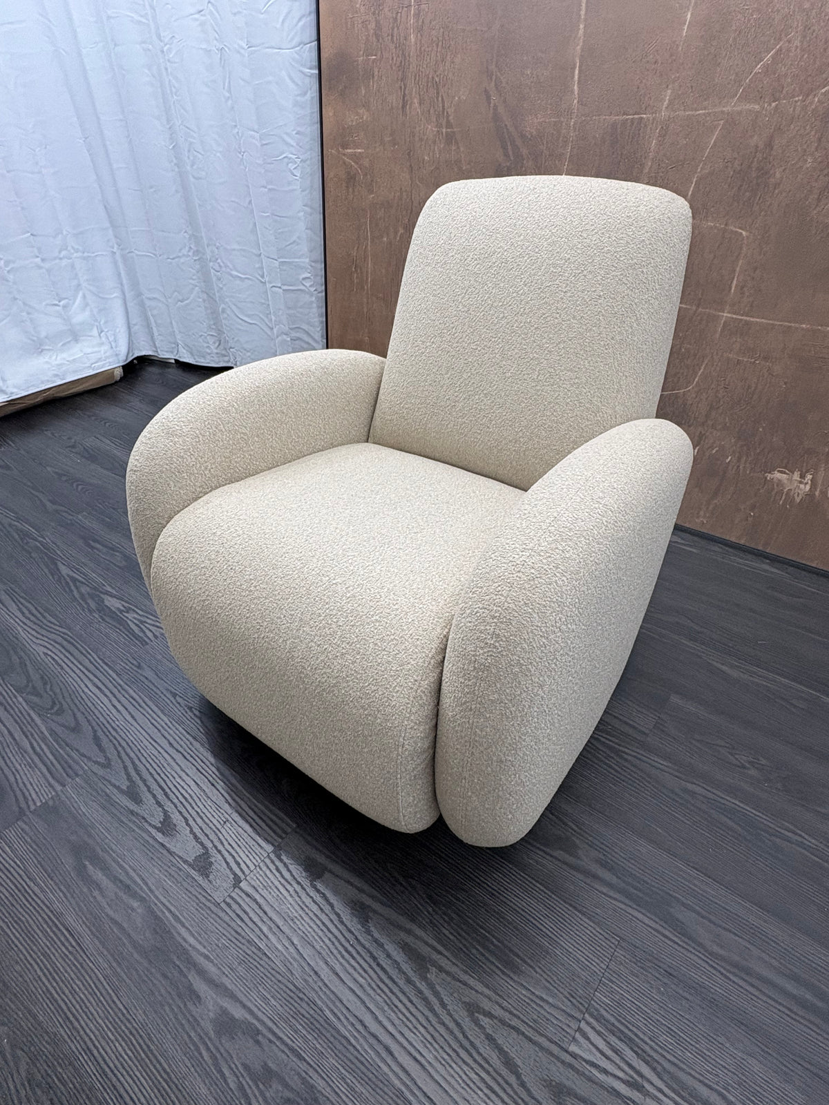 RH Raye Recliner — Performance Bouclé | Sand