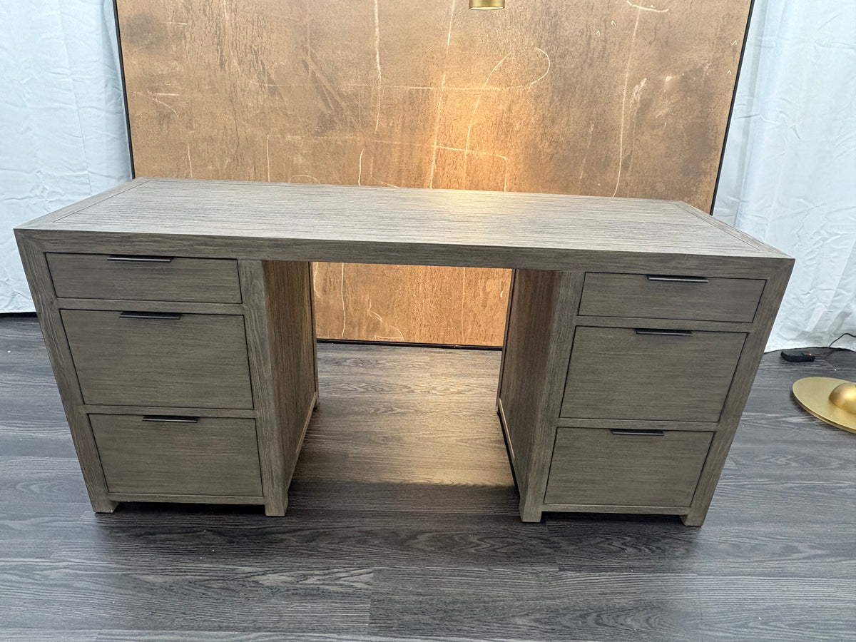 RH Laguna Storage Desk – Grey Driftwood