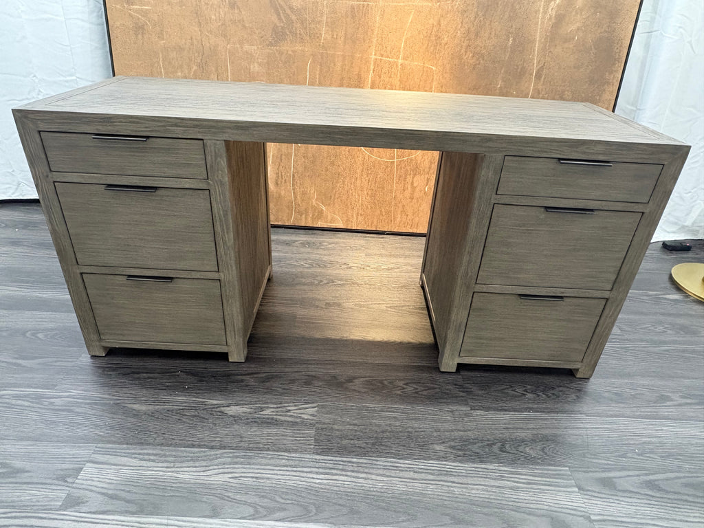 RH Laguna Storage Desk – Grey Driftwood