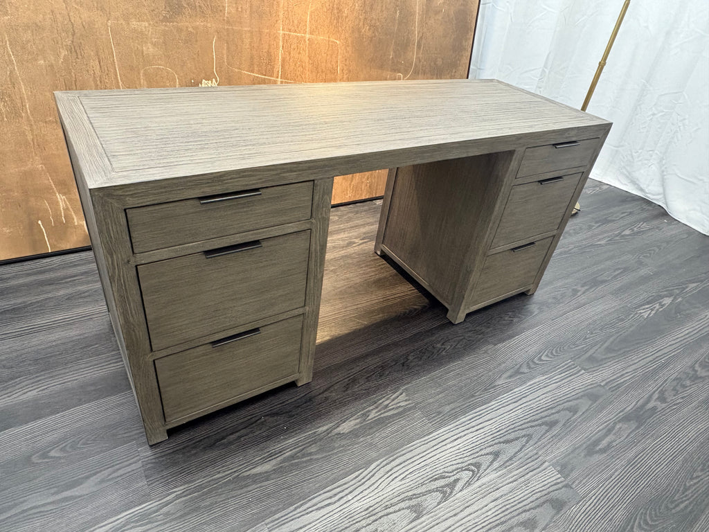 RH Laguna Storage Desk – Grey Driftwood
