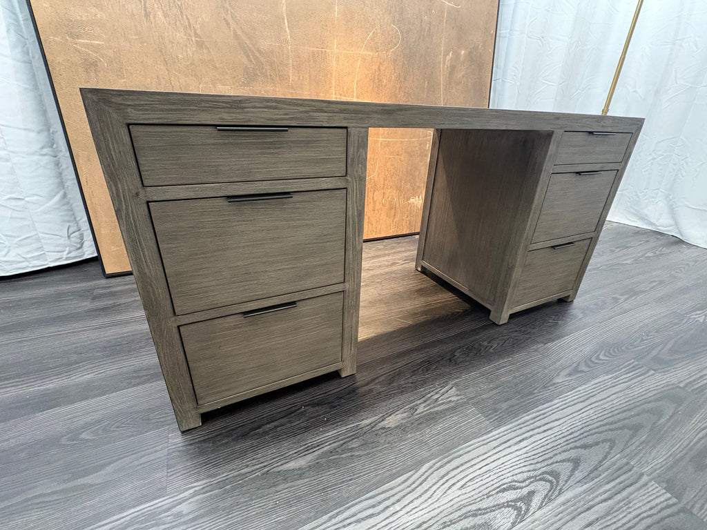 RH Laguna Storage Desk – Grey Driftwood
