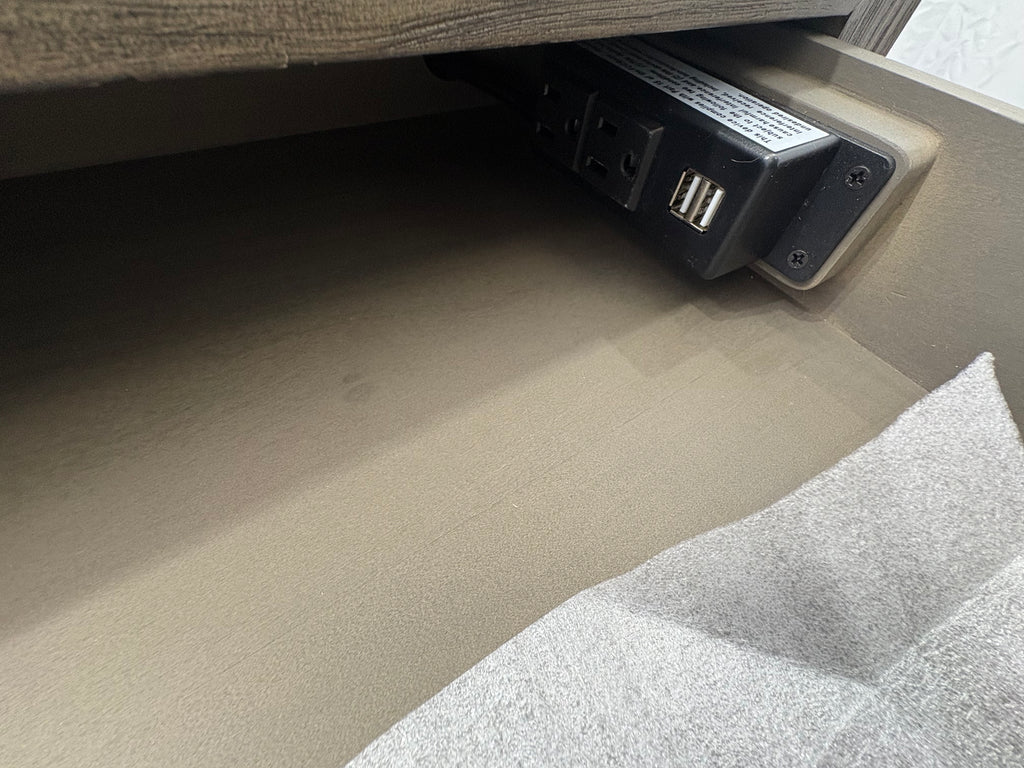 RH Laguna Storage Desk – Grey Driftwood