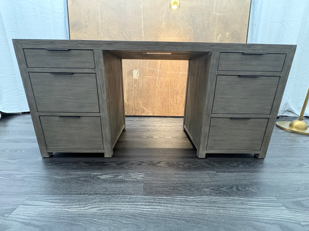 RH Laguna Storage Desk – Grey Driftwood