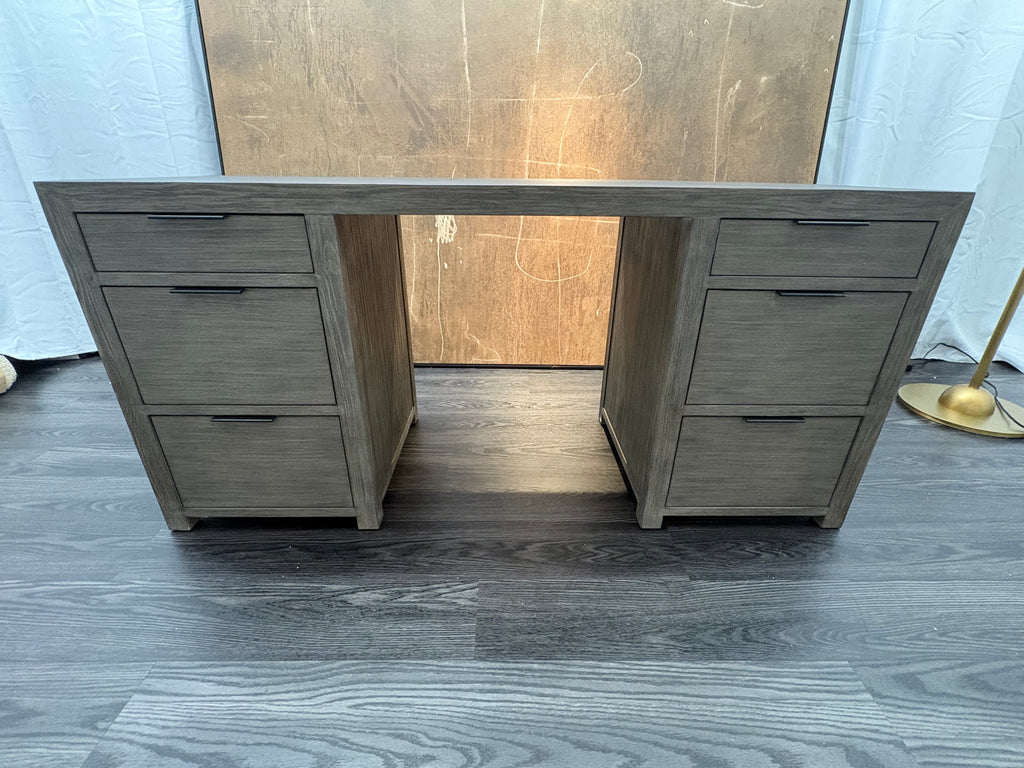 RH Laguna Storage Desk – Grey Driftwood