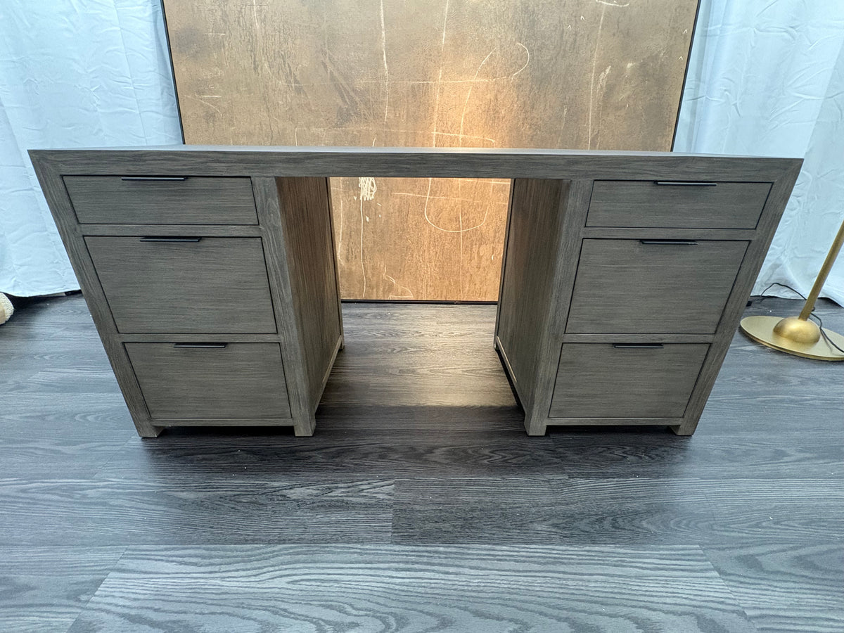 RH Laguna Storage Desk – Grey Driftwood