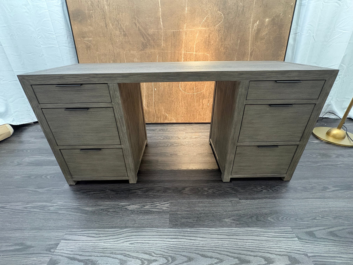 RH Laguna Storage Desk – Grey Driftwood