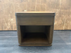 RH Ligné Open Nightstand 26" – Brown Brushed Oak