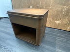 RH Ligné Open Nightstand 26" – Brown Brushed Oak