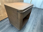 RH Ligné Open Nightstand 26" – Brown Brushed Oak