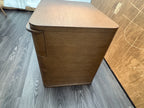 RH Ligné Open Nightstand 26" – Brown Brushed Oak