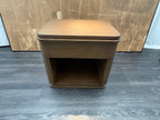 RH Ligné Open Nightstand 26" – Brown Brushed Oak