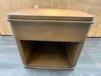 RH Ligné Open Nightstand 26" – Brown Brushed Oak