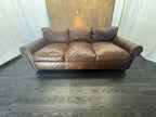 RH Original Lancaster Leather 3-Cushion Sofa – 8' | Luxe Depth | Italian Brompton | CocoaT