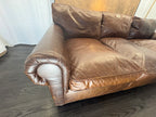 RH Original Lancaster Leather 3-Cushion Sofa – 8' | Luxe Depth | Italian Brompton | CocoaT