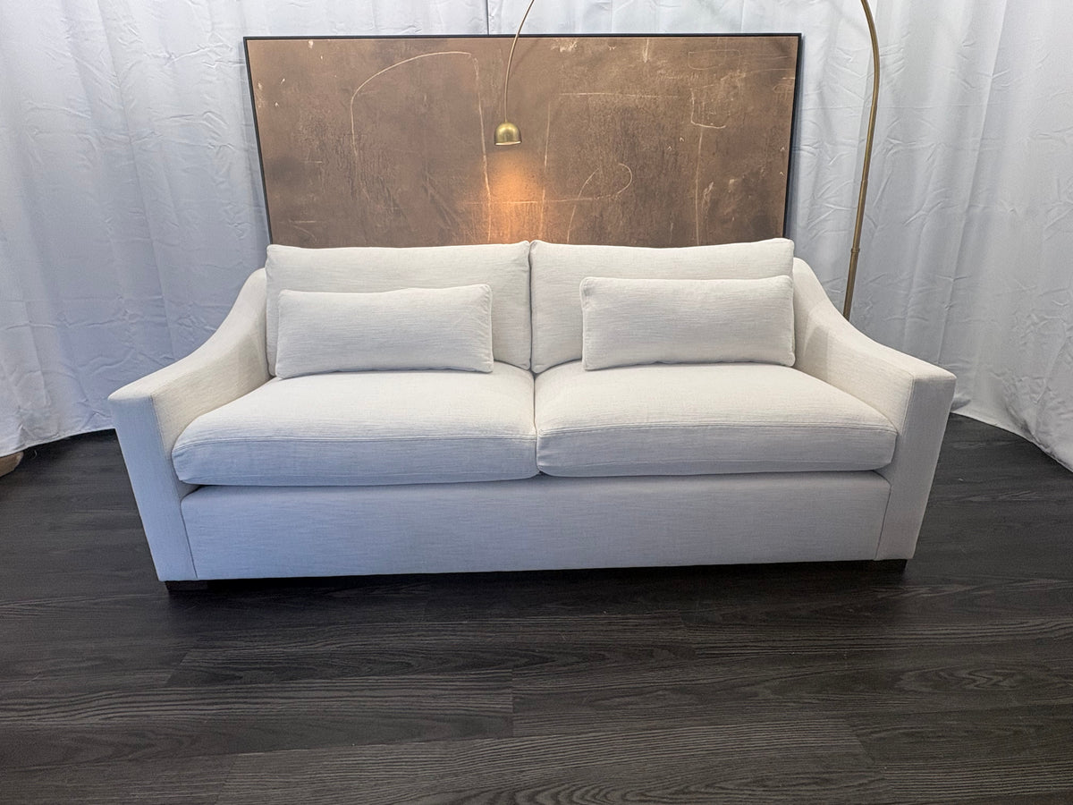 RH Belgian Classic Slope Arm 2-Cushion Sofa – 7' | Classic Depth | Perennials® Performance Textured Linen Weave | Natural