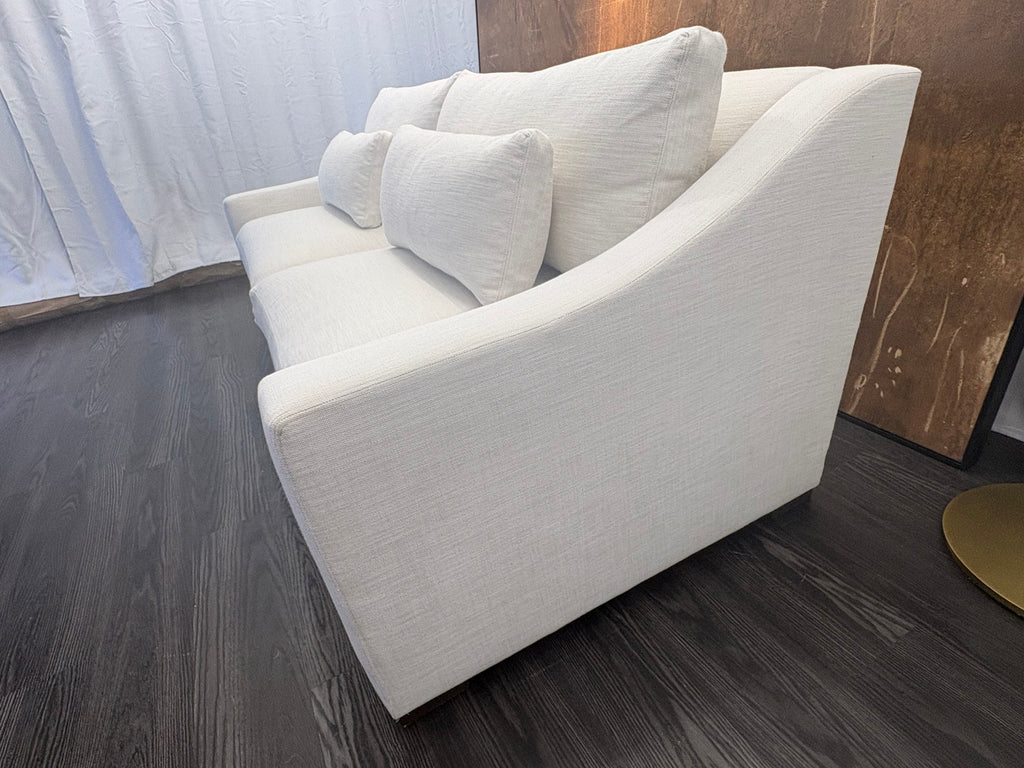RH Belgian Classic Slope Arm 2-Cushion Sofa – 7' | Classic Depth | Perennials® Performance Textured Linen Weave | Natural