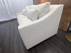 RH Belgian Classic Slope Arm 2-Cushion Sofa – 7' | Classic Depth | Perennials® Performance Textured Linen Weave | Natural