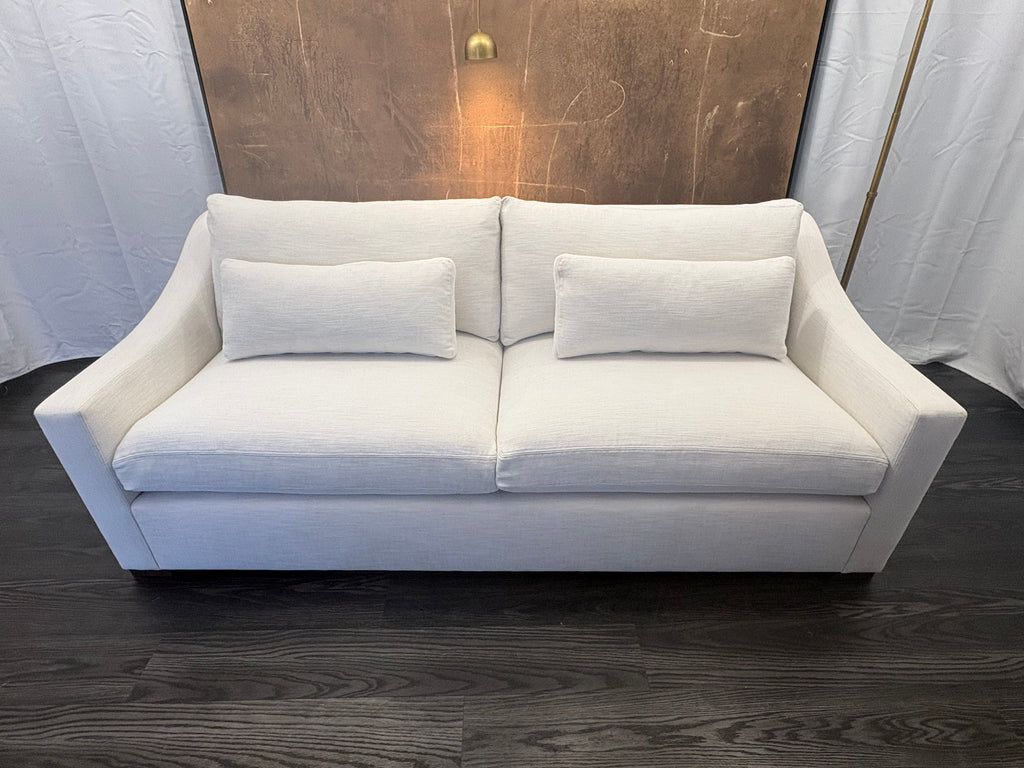 RH Belgian Classic Slope Arm 2-Cushion Sofa – 7' | Classic Depth | Perennials® Performance Textured Linen Weave | Natural