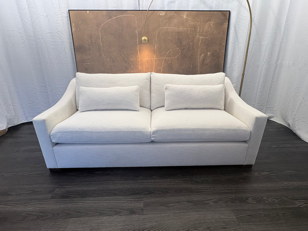 RH Belgian Classic Slope Arm 2-Cushion Sofa – 7' | Classic Depth | Perennials® Performance Textured Linen Weave | Natural