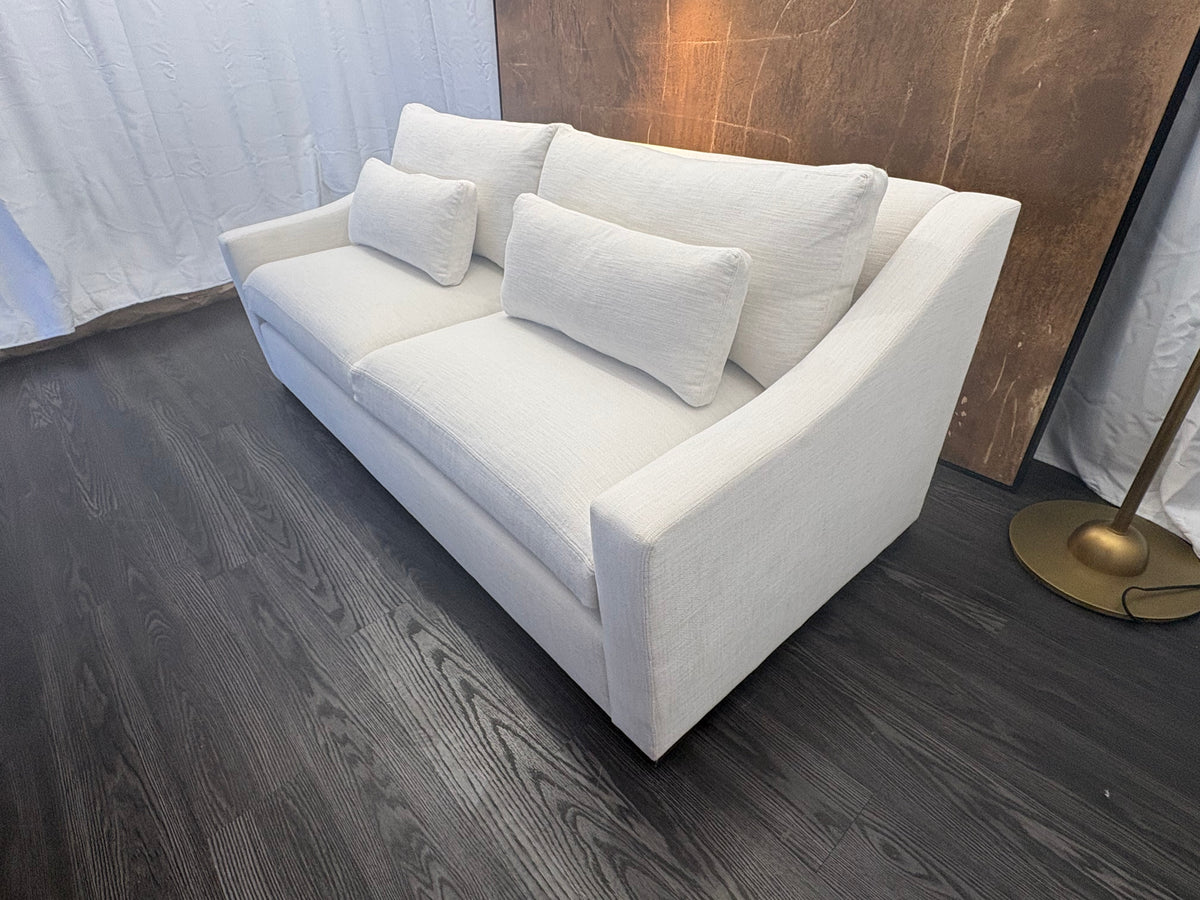 RH Belgian Classic Slope Arm 2-Cushion Sofa – 7' | Classic Depth | Perennials® Performance Textured Linen Weave | Natural