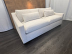 RH Belgian Classic Slope Arm 2-Cushion Sofa – 7' | Classic Depth | Perennials® Performance Textured Linen Weave | Natural