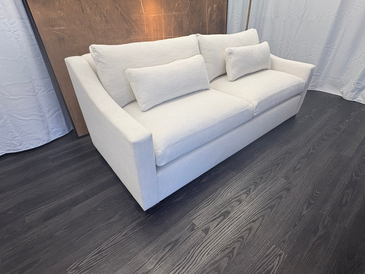 RH Belgian Classic Slope Arm 2-Cushion Sofa – 7' | Classic Depth | Perennials® Performance Textured Linen Weave | Natural