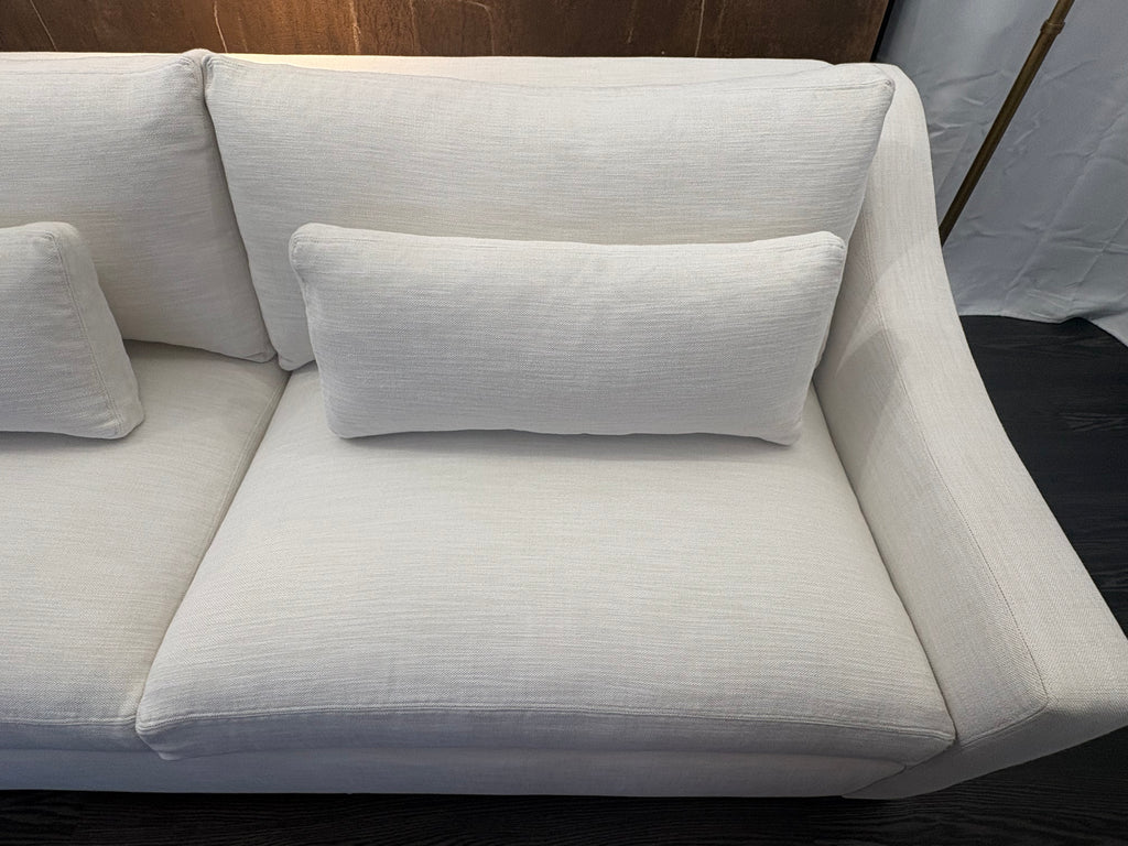 RH Belgian Classic Slope Arm 2-Cushion Sofa – 7' | Classic Depth | Perennials® Performance Textured Linen Weave | Natural