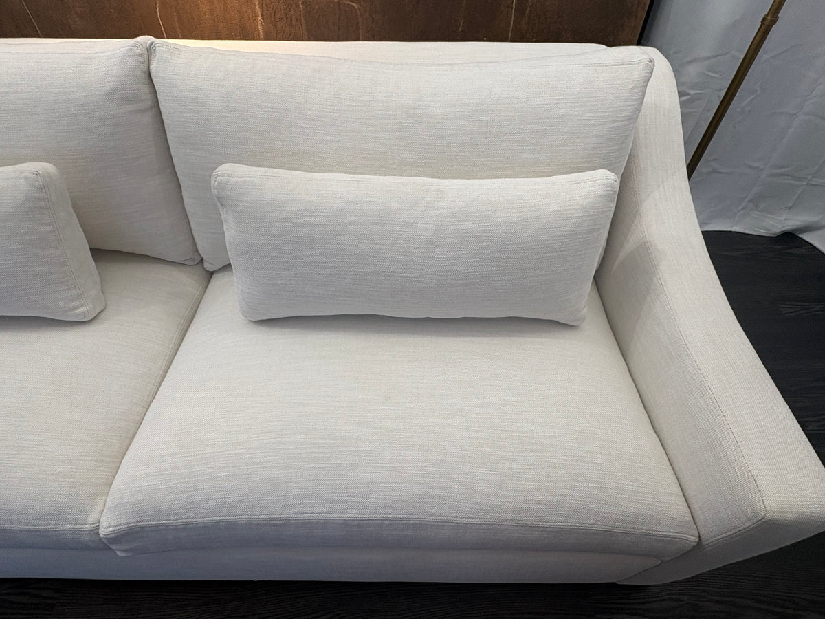 RH Belgian Classic Slope Arm 2-Cushion Sofa – 7' | Classic Depth | Perennials® Performance Textured Linen Weave | Natural