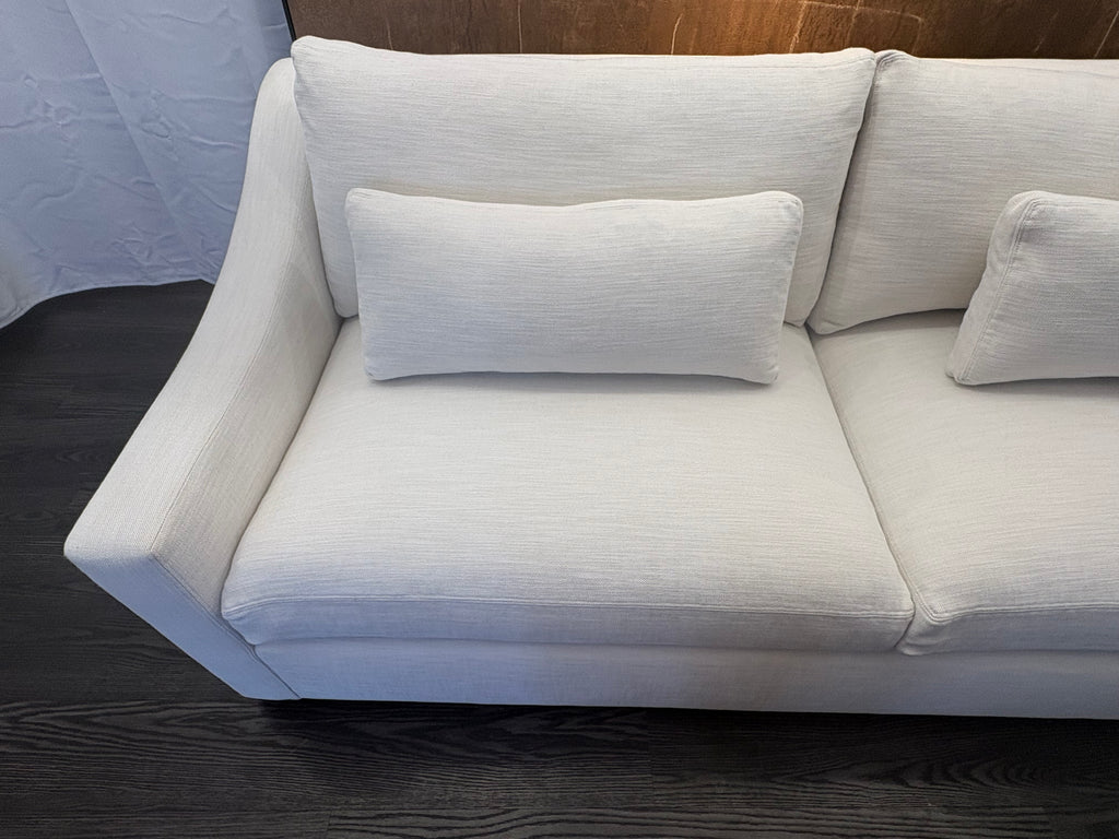 RH Belgian Classic Slope Arm 2-Cushion Sofa – 7' | Classic Depth | Perennials® Performance Textured Linen Weave | Natural
