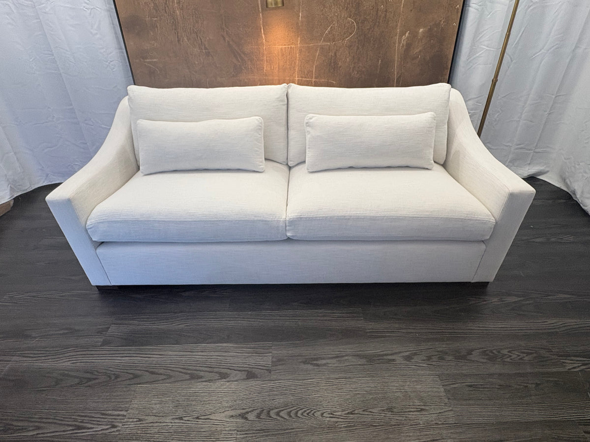 RH Belgian Classic Slope Arm 2-Cushion Sofa – 7' | Classic Depth | Perennials® Performance Textured Linen Weave | Natural