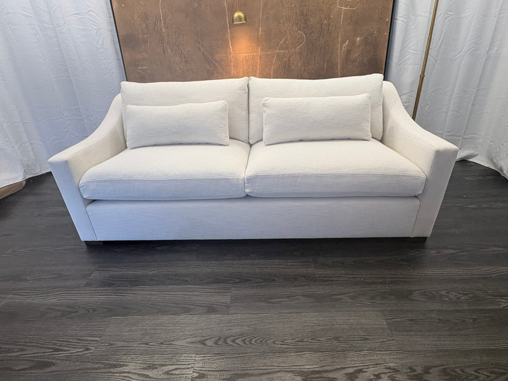 RH Belgian Classic Slope Arm 2-Cushion Sofa – 7' | Classic Depth | Perennials® Performance Textured Linen Weave | Natural